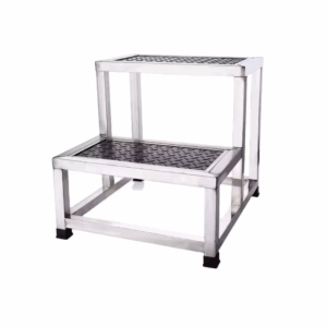 Degrau Auxiliar Hospitalar Inox 1 Degrau Antiderrapante Degrau Auxiliar Hospitalar Inox 1 Degrau Antiderrapante