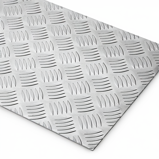 Chapa de Alumínio Antiderrapante Xadrez 3,00mm – 18 x 18 cm (Piso de ônibus)