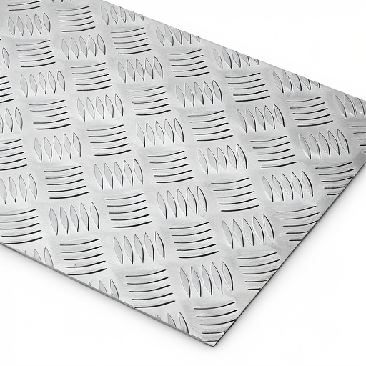 Chapa de Alumínio Antiderrapante Xadrez 3,00mm – 114 x 114 cm (Piso de ônibus)