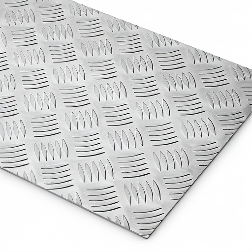 Chapa de Alumínio Antiderrapante Xadrez 3,00mm – 2 x 2 cm (Piso de ônibus)