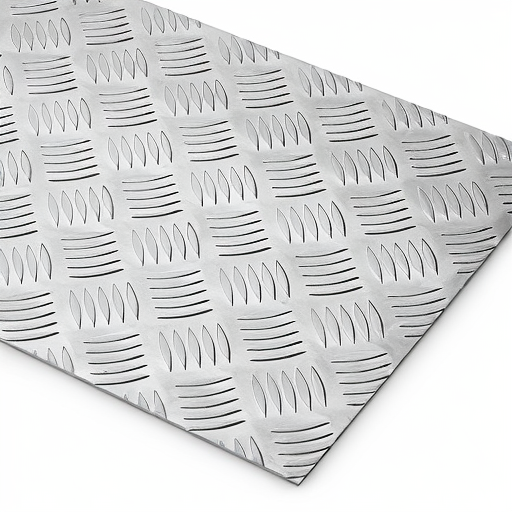 Chapa de Alumínio Antiderrapante Xadrez 2,65mm – 101 x 101 cm (Piso de ônibus)