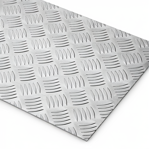 Chapa de Alumínio Antiderrapante Xadrez 2,65mm – 59 x 59 cm (Piso de ônibus)