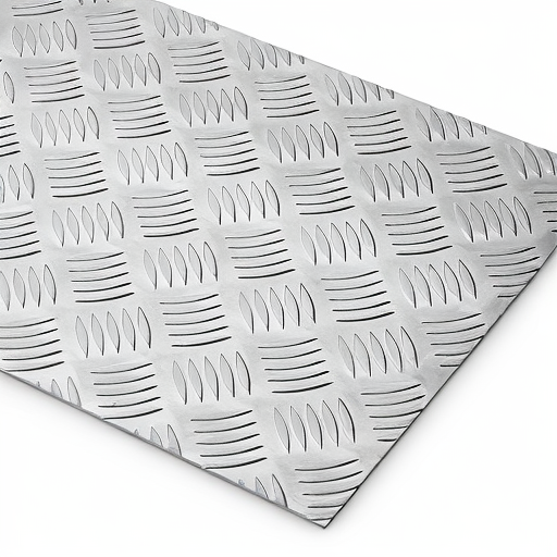 Chapa de Alumínio Antiderrapante Xadrez 3,00mm – 101 x 101 cm (Piso de ônibus)