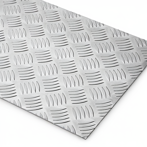 Chapa de Alumínio Antiderrapante Xadrez 1,50mm – 102 x 102 cm (Piso de ônibus)