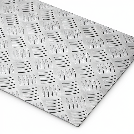 Chapa de Alumínio Antiderrapante Xadrez 1,50mm – 61 x 61 cm (Piso de ônibus)
