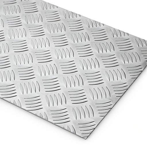 Chapa de Alumínio Antiderrapante Xadrez 3,00mm – 91 x 91 cm (Piso de ônibus)