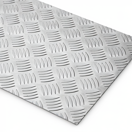 Chapa de Alumínio Antiderrapante Xadrez 1,50mm – 20 x 20 cm (Piso de ônibus)