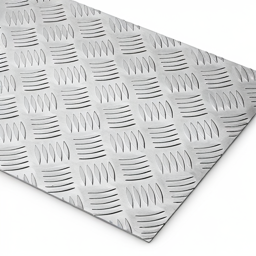Chapa de Alumínio Antiderrapante Xadrez 1,50mm – 16 x 16 cm (Piso de ônibus)