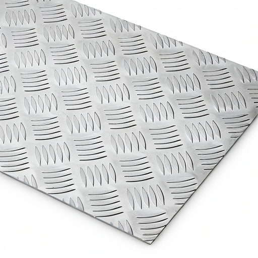 Chapa de Alumínio Antiderrapante Xadrez 1,50mm – 8 x 8 cm (Piso de ônibus)