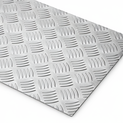 Chapa de Alumínio Antiderrapante Xadrez 1,20mm – 104 x 104 cm (Piso de ônibus)