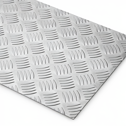 Chapa de Alumínio Antiderrapante Xadrez 1,20mm – 55 x 55 cm (Piso de ônibus)
