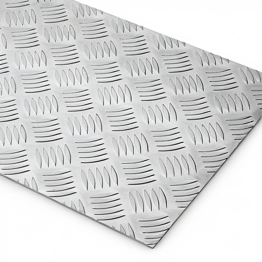 Chapa de Alumínio Antiderrapante Xadrez 3,00mm – 81 x 81 cm (Piso de ônibus)