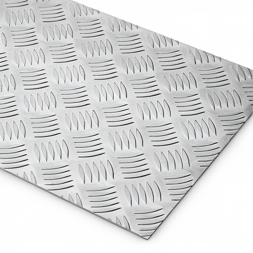 Chapa de Alumínio Antiderrapante Xadrez 1,20mm – 29 x 29 cm (Piso de ônibus)