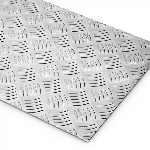 Chapa de Alumínio Antiderrapante Xadrez 1,20mm – 11 x 11 cm (Piso de ônibus)