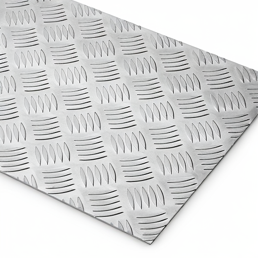Chapa de Alumínio Antiderrapante Xadrez 1,20mm – 5 x 5 cm (Piso de ônibus)