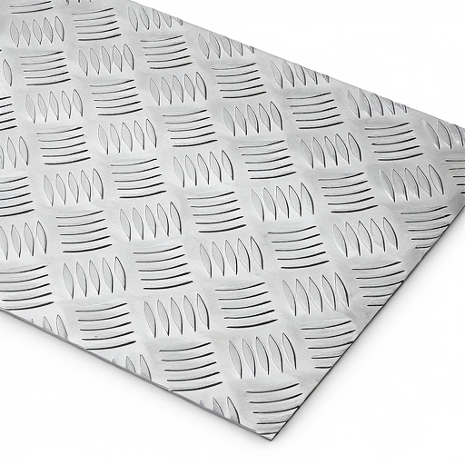 Chapa de Alumínio Antiderrapante Xadrez 3,00mm – 70 x 70 cm (Piso de ônibus)