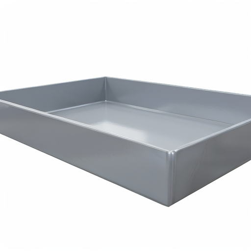 Bandeja Quadrada em Chapa de Aço Nº 16 (~1,50 mm) 30 x 30 cm com Aba 25 mm – Magazine Equipamentos