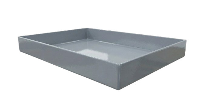 Bandeja em Chapa de Aço 3/16 – 48 x 48 – Pintura na Cor Cinza