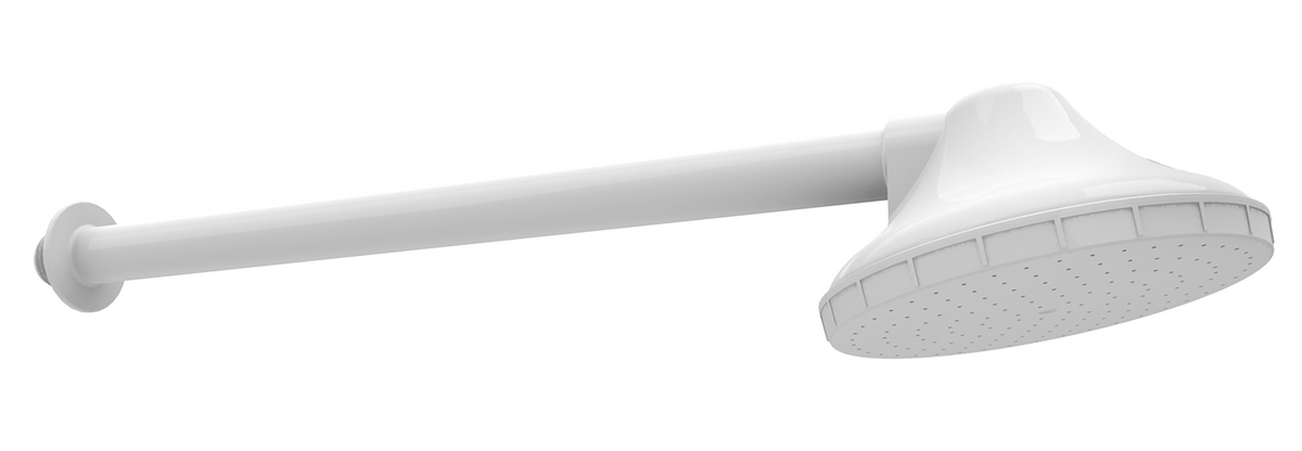 CHUVEIRO C/BRACO 5" DE 1/2" PVC BR