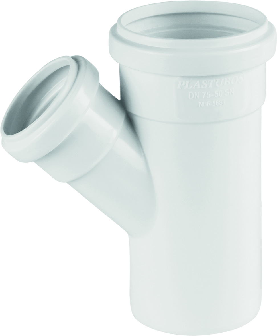 JUNCAO ESGOTO 45 REDUCAO 75X50MM
