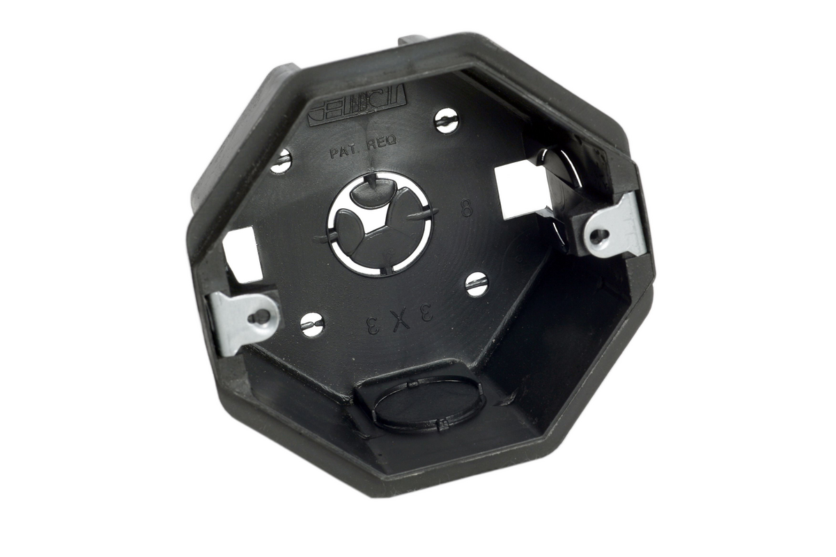 CAIXA DE LUZ PVC 3X3 OCT C/ORELHA