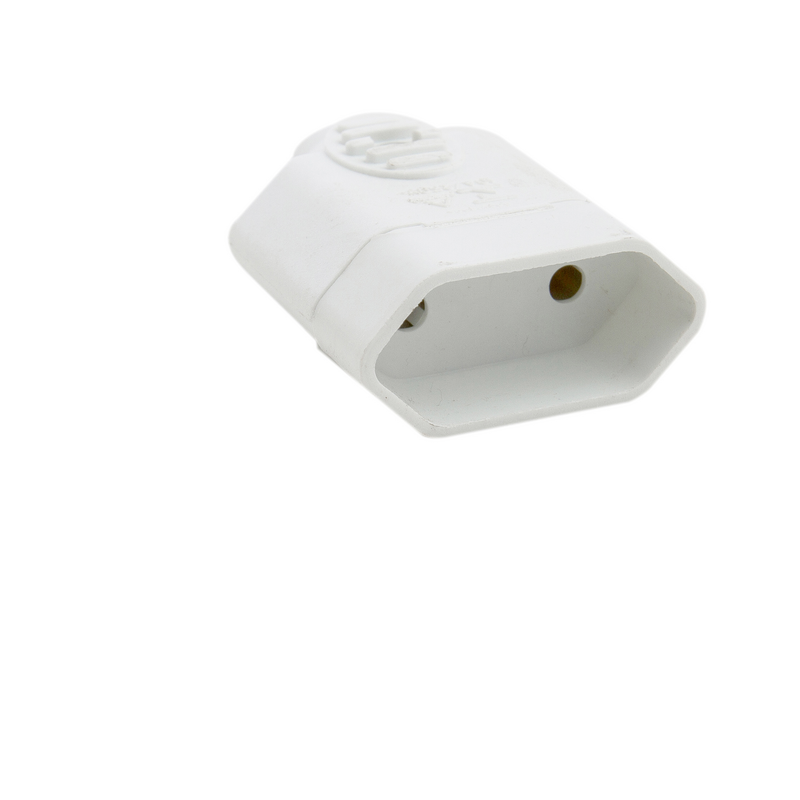 PLUG 2P FEMEA 10A BR 10PC