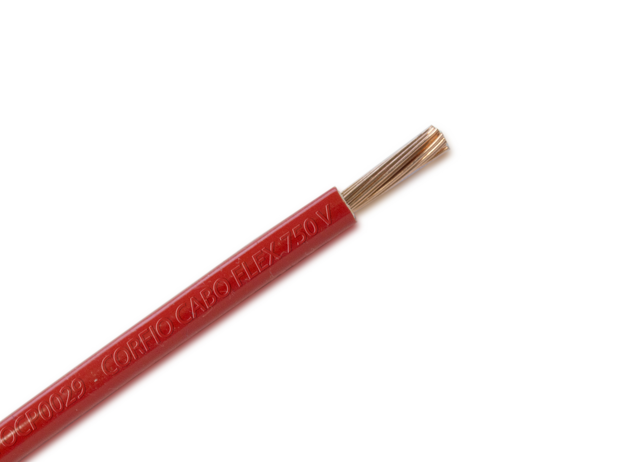 CABO FLEXIVEL 10,0MM VD 750V BB 500MT