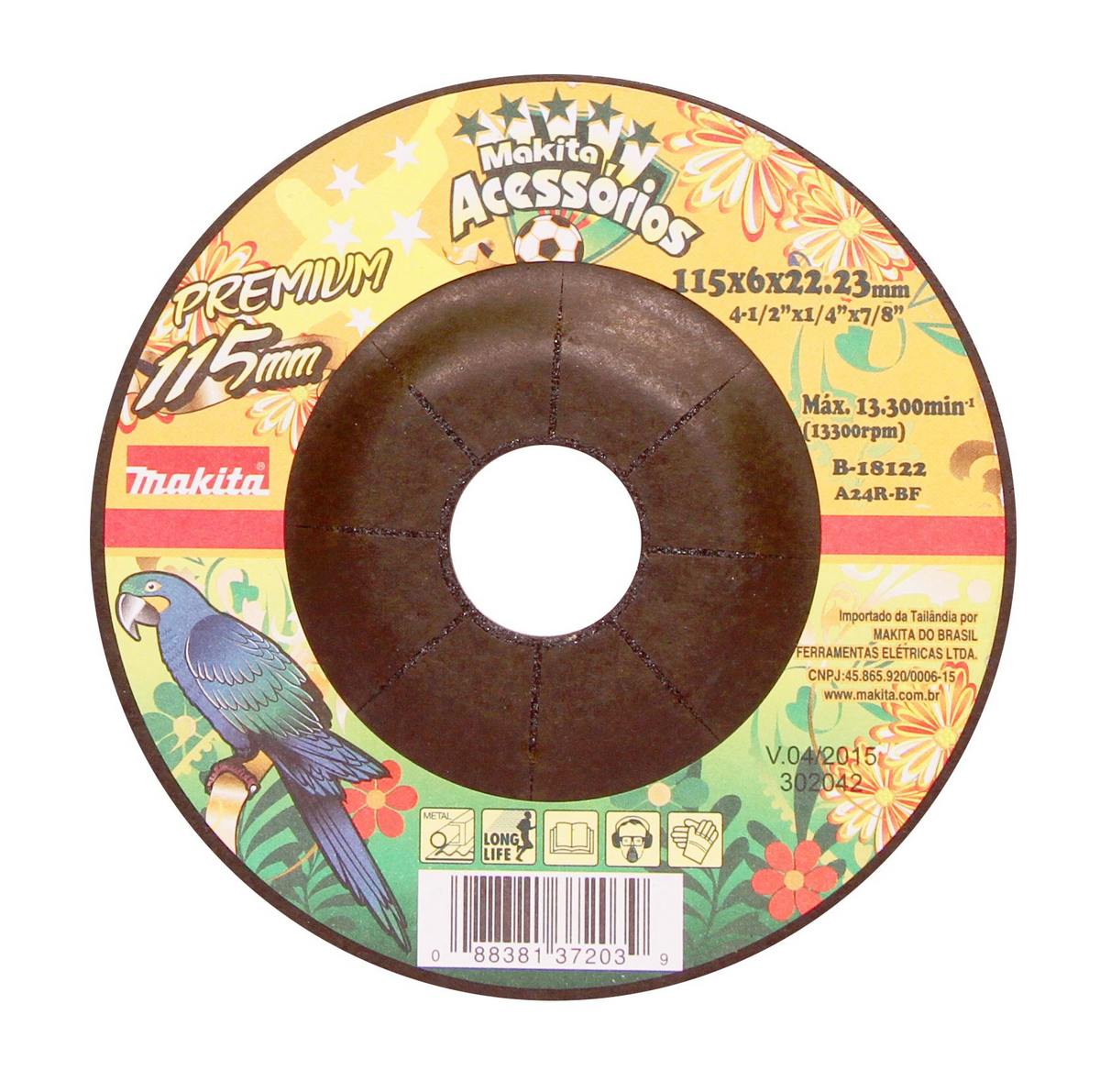 DISCO DE DESBASTE 7X1/4X7/8" METAL