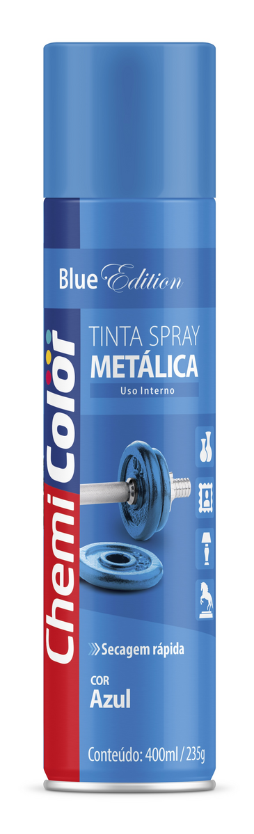 TINTA SPRAY METAL CROMADO 400ML 250GR