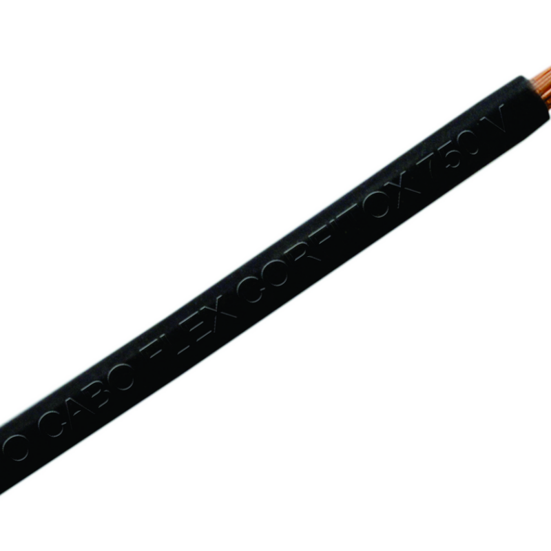CABO FLEXIVEL   6,0MM PT 750V CORFITOX