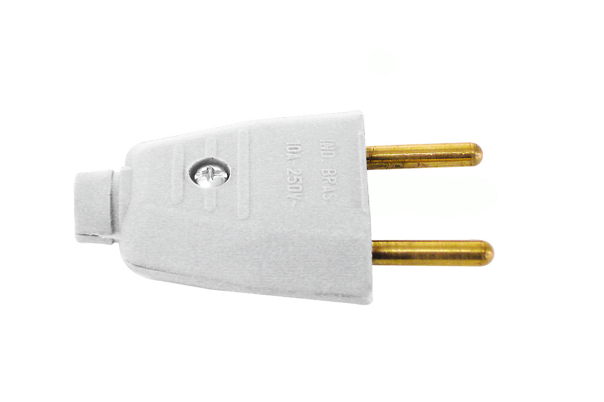 PLUG 2P MACHO 10A BR