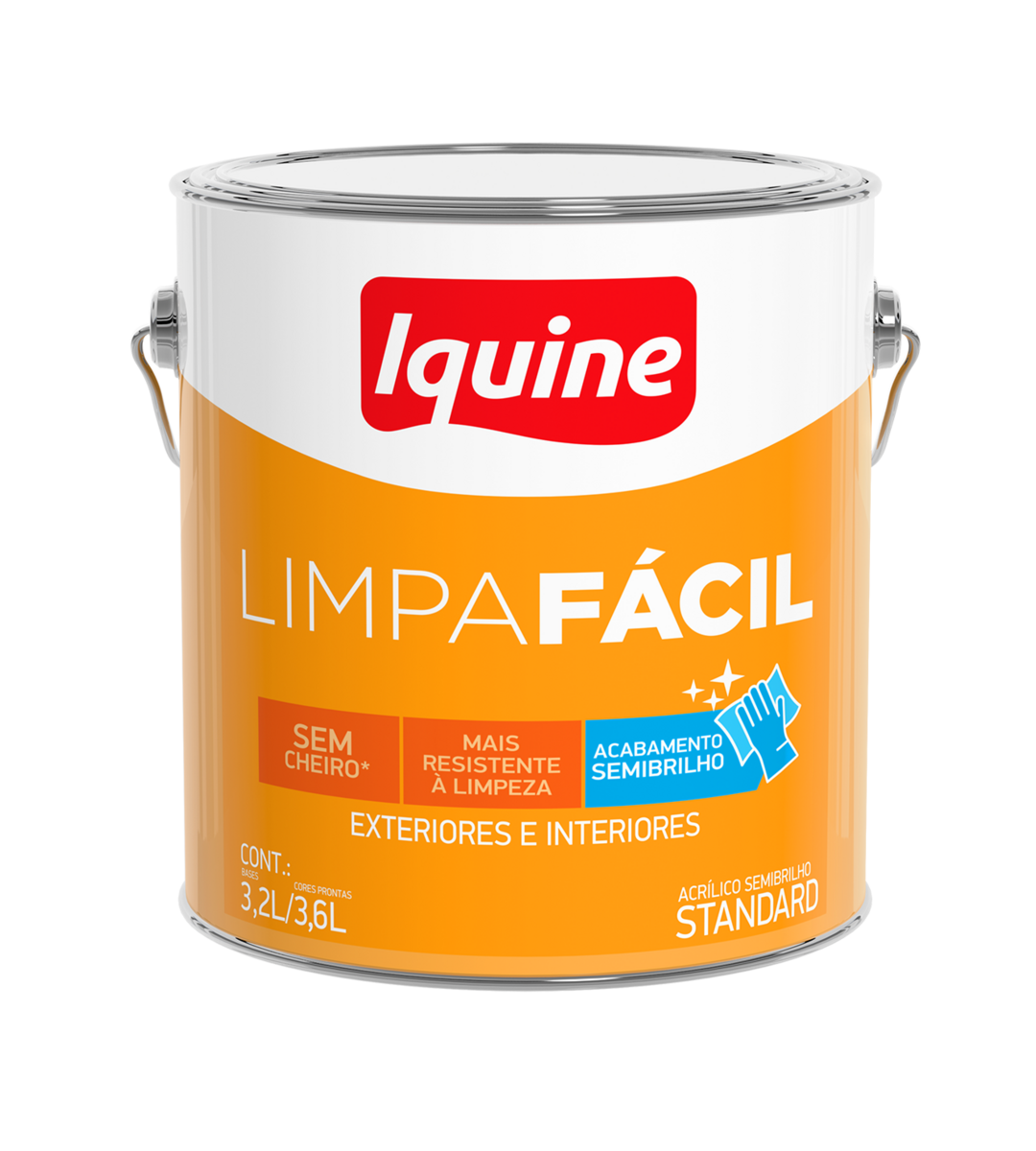 TINTA ACR SB STD 3,6LT LIMPA FACIL PALHA