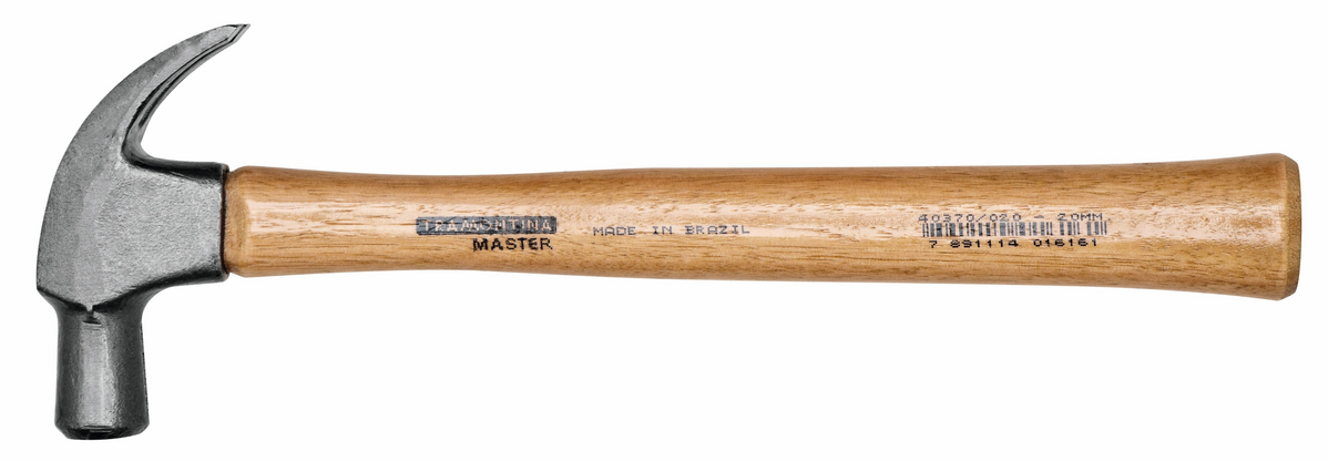 MARTELO UNHA 450GR 23MM CABO MADEIRA