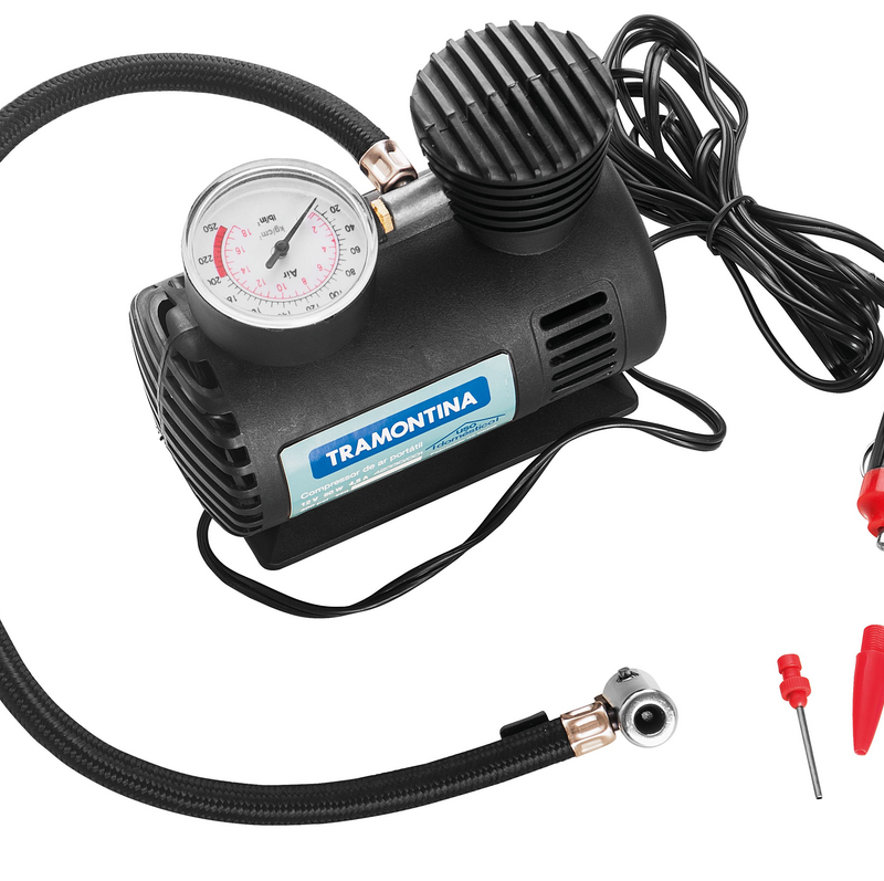 COMPRESSOR AR PORTATIL 12V 50W BIVOLT
