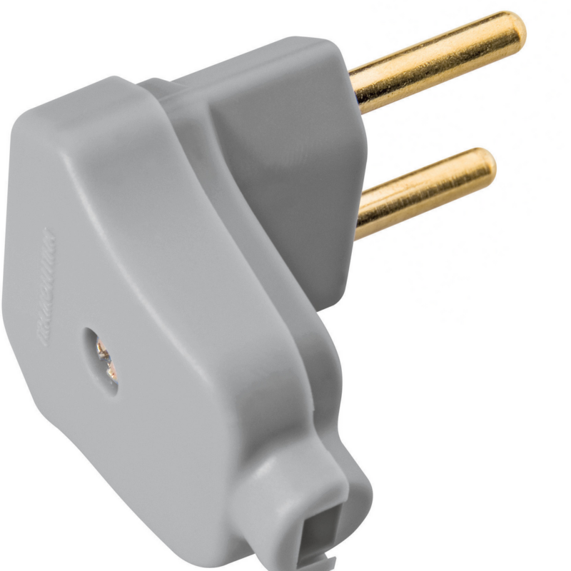PLUG 2P MACHO 10A CZ TRIANG