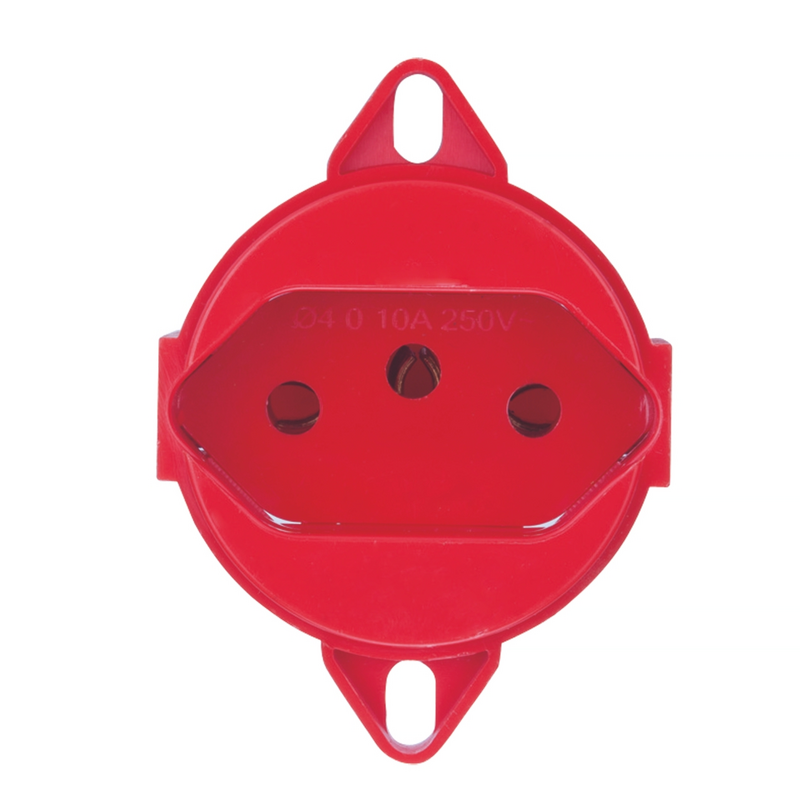 TOMADA PISO RED 2P+T S/PL 10A C/HAST VM