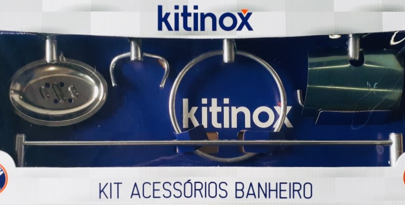 KIT P/BANHEIRO INOX CR 5PC