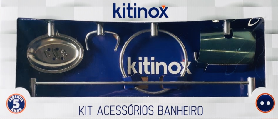 KIT P/BANHEIRO INOX CR 5PC