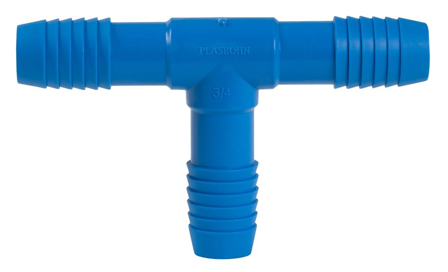 TE POLIET TRIPLO P/MANG INTER 1/2" AZ