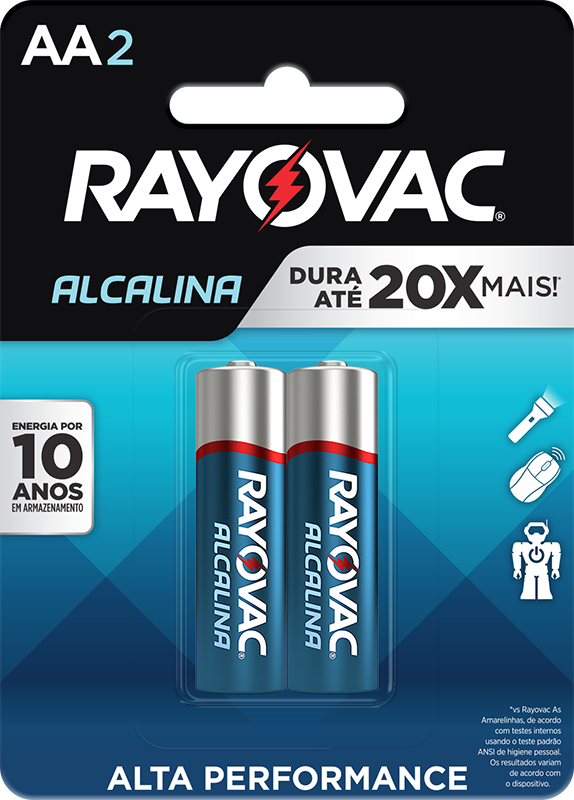 PILHA ALCALINA AA PEQ C/2PC