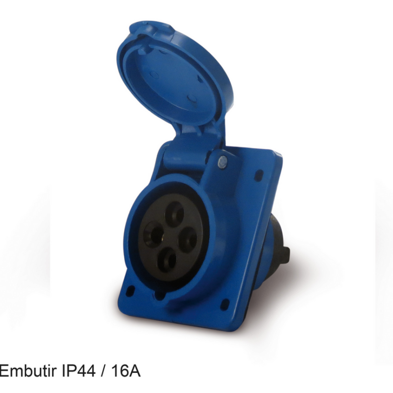 TOMADA IND EMB 3P+T 16A 220V AZUL