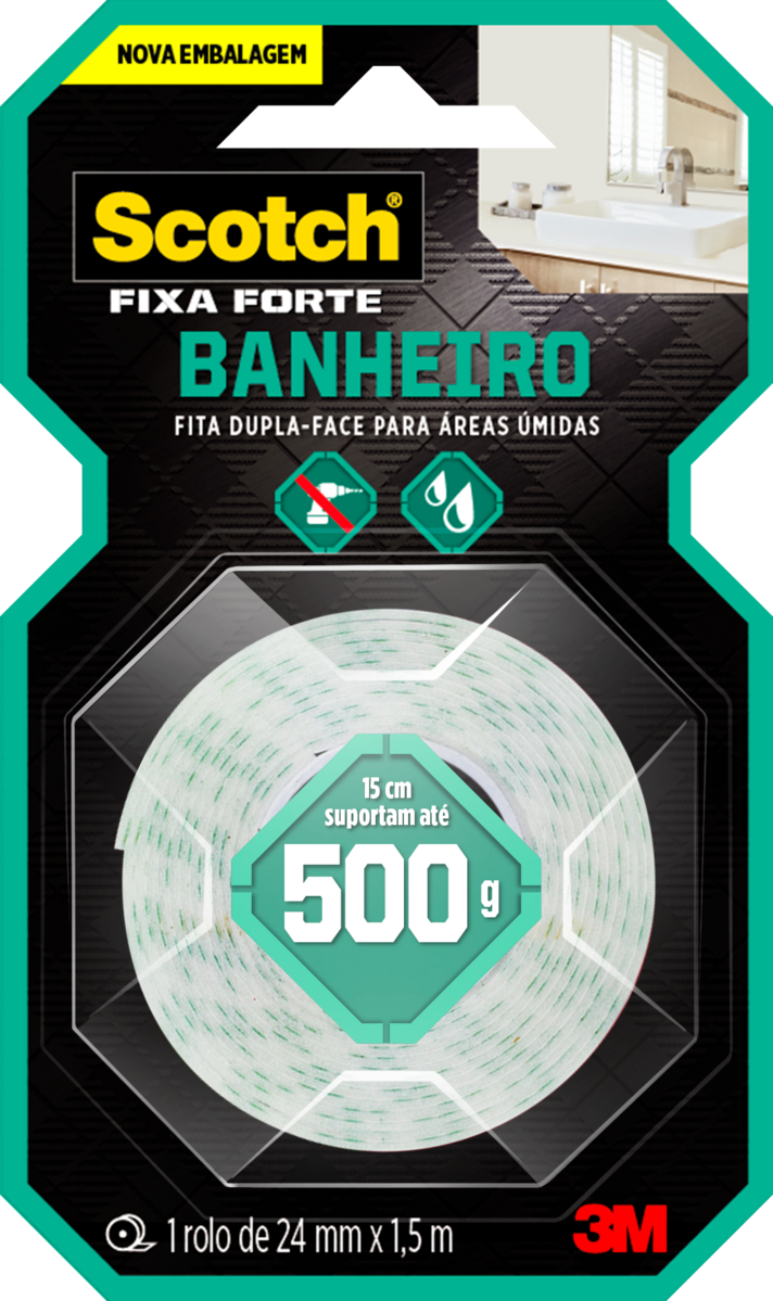 FITA D FACE BANHE 24MMX1,5MT FIXA FORTE