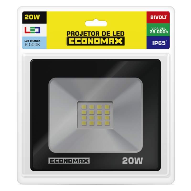 REFLETOR LED PT  20W 6,5K