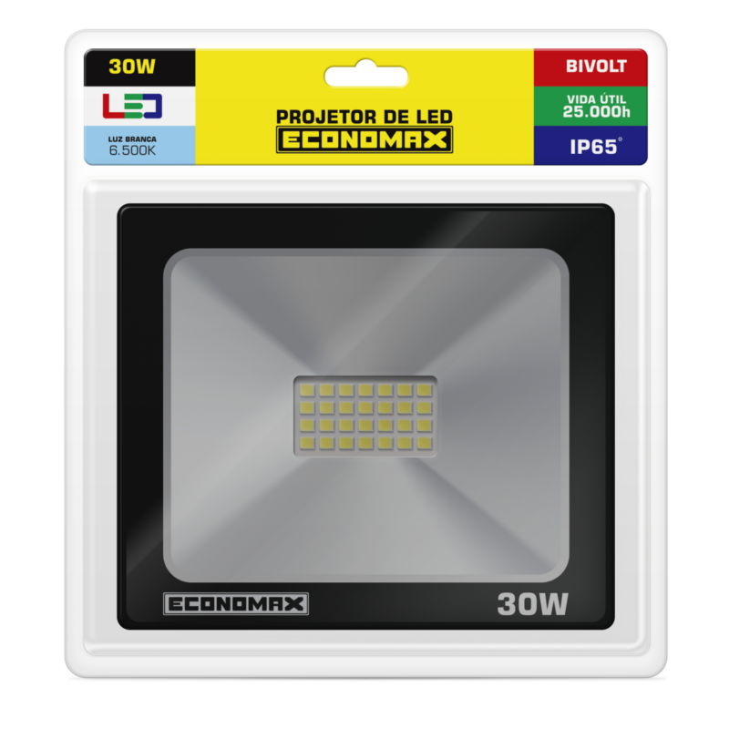 REFLETOR LED PT  30W 6,5K