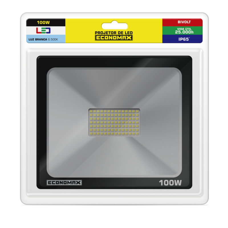 REFLETOR LED PT 100W 6,5K