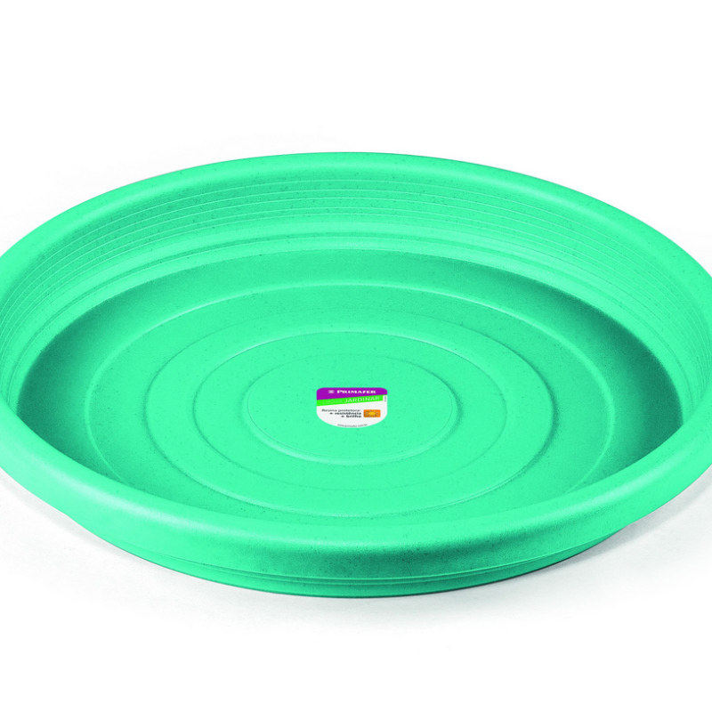 PRATO P/VASO JARD PLAST 17CM TURQUESA