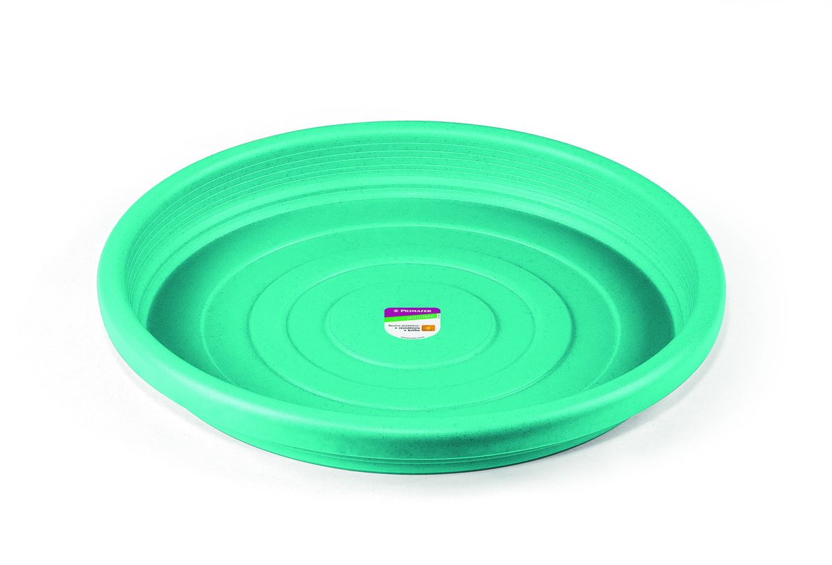 PRATO P/VASO JARD PLAST 17CM TURQUESA