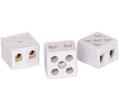 CONECTOR PORCELANA 6MM 2 POLOS 30A