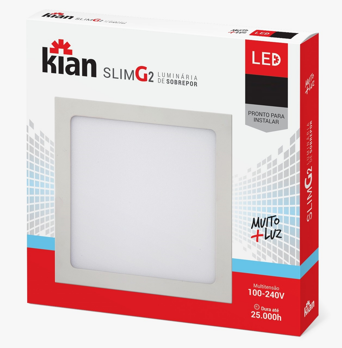 PAINEL LED SOB QUAD 16,8CM 12W 6K BR