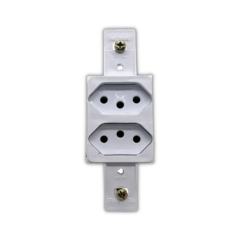 TOMADA COND QUAD DUPL S/PL 2P+T 10A BR